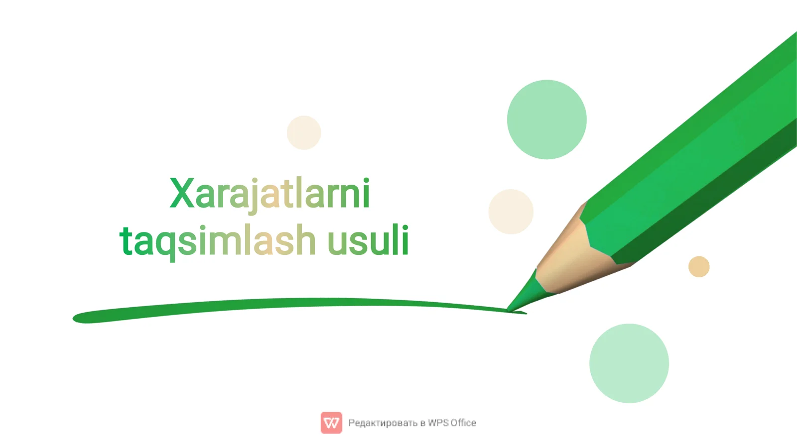Xarajatlarni taqsimlash usuli taqdimot