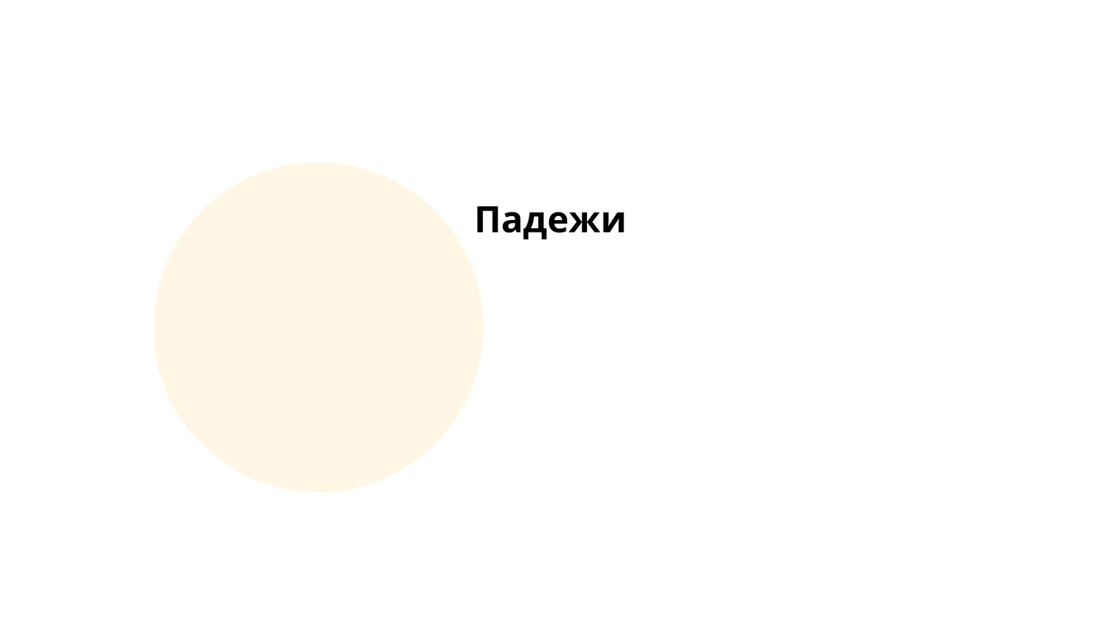 Падежи