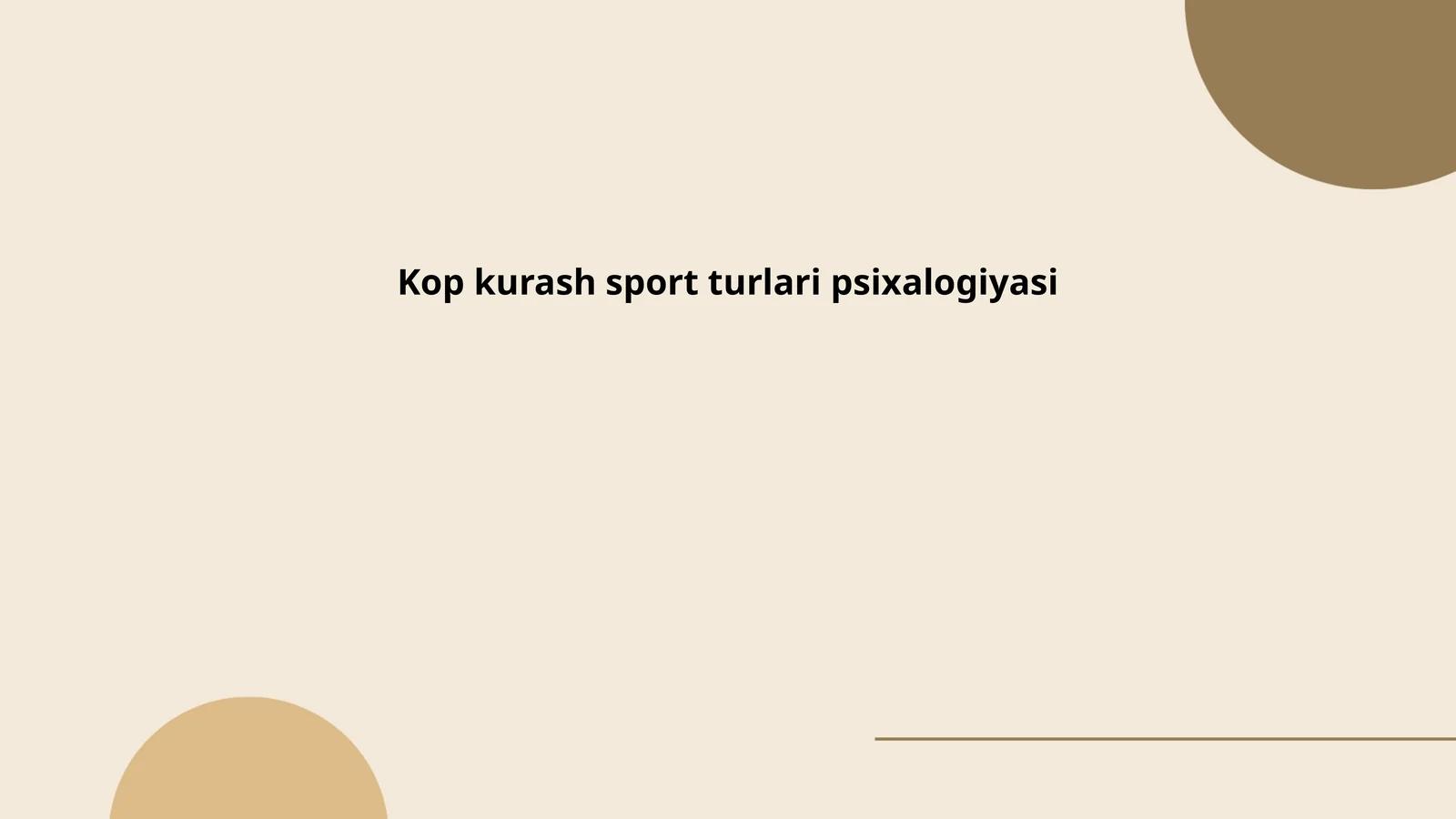 Kop kurash sport turlari psixalogiyasi