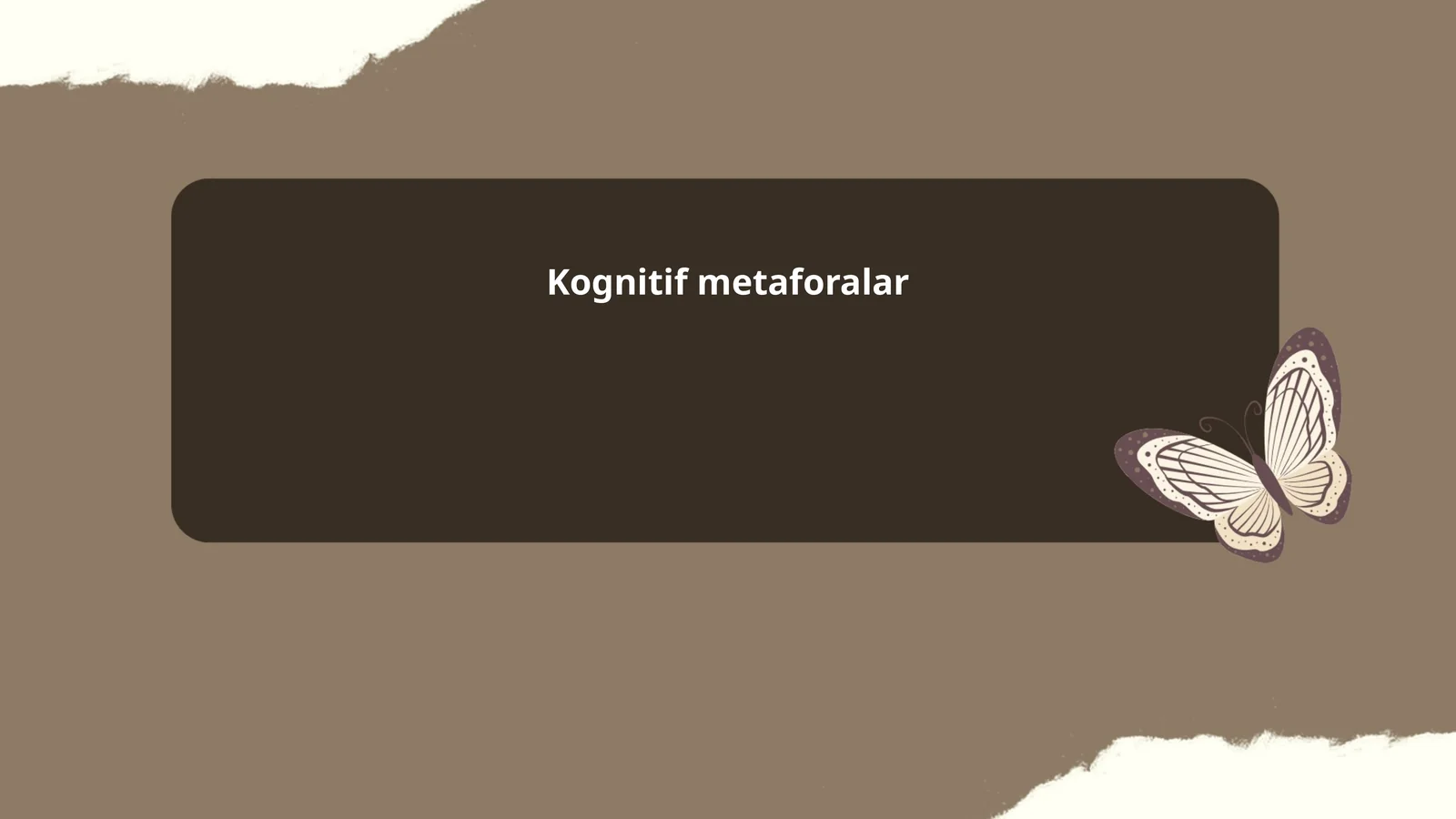 Kognitif metaforalar